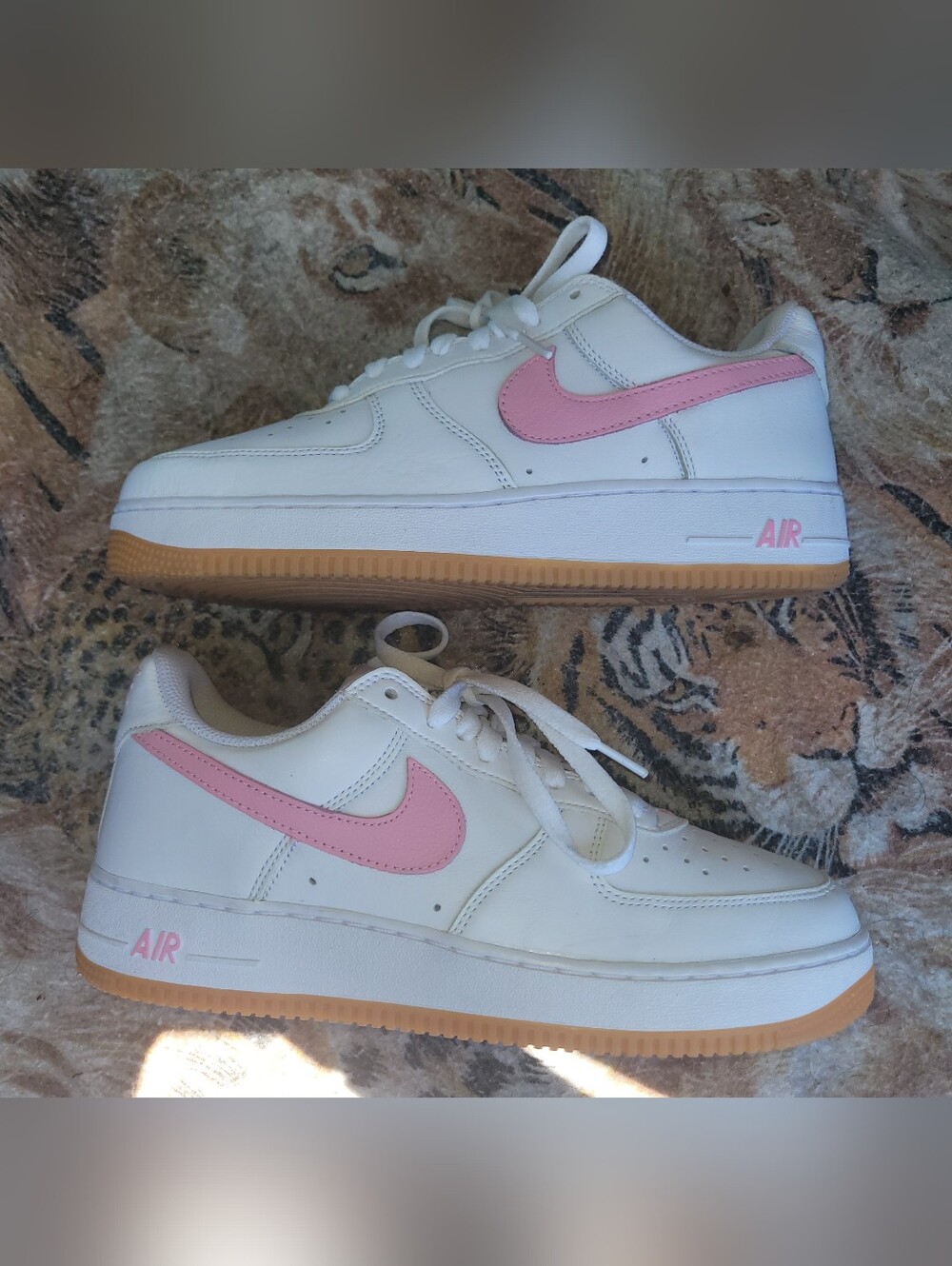 Nike Air Force 1 Anniversary Edition White with Pink Logo